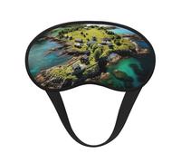 Norway Islands Print Sleep for Adults Comfortable Eye Mask for Travel Camping Light Blocking Nap Cover