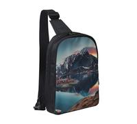 Norway Islands Printed Chest Bag Sling Bag for Men Women, Waterproof Crossbody Backpack Men Bag for Runner Workout Hiking Cycling Travel