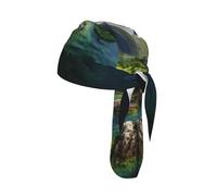 Norway Islands Printed Do Rag Cap, Quick Dry Mesh Cycling Cap Helmet Liner for Biking Running Hiking