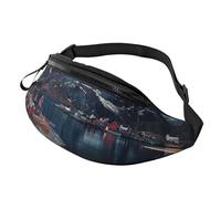 Norway Islands Printed Fanny Pack for Men Women Crossbody Waist Bag Pack Bum Bag with Adjustable Strap for Hiking Running Travel Cycling