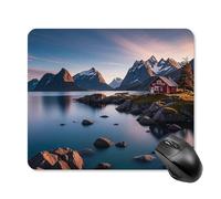 Norway Islands Square Mouse Pad Portable Computer Mousepad with Non-Slip Rubber Base 25 * 30cm Ultra-Thin Gaming Mouse Mat for Computer Laptop Office Desk Accessories