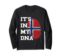 Norway It's in My DNA Norwegian Roots Thumb Norwegian Flag Long Sleeve T-Shirt