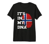 Norway It's in My DNA Norwegian Roots Thumb Norwegian Flag Premium T-Shirt