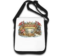 Norway Land of the Northmen Shoulder Bag White