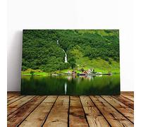 Norway Landscape (4) Canvas Print | Gallery Wrapped 30mm Frame Wall Art | 30x20 inches | Ready to Hang | Modern Landscape Picture | Living Room Bedroom Lounge Office