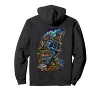 Norway Map Landmarks Fjords Nordic Heritage Pullover Hoodie
