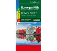 Norway Middle Road and Leisure Map : Trondheim - Lillehammer - Alesund