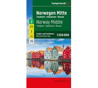 Norway Middle Road and Leisure MapTrondheim, Lillehammer, Alesund (F&B Wegenkaarten)