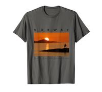 Norway midnight sun travel souvenir fjords T-Shirt