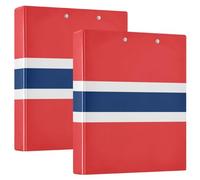 Norway National Flag Perfect Busin Concepts Data Binders with Clipboard 1 Pack 1.5" Office Binder Office Supply for Letter Size (11" X 8.5")