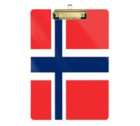 Norway National Flag Perfect Business Concepts clipboard Unbreakable Transparent for Classroom Supplies for Teachers Elementary Size 9 x 12