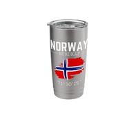 Norway North Cape Flag Coordinates Norway North Cape Angler Stainless Steel Insulated Tumbler