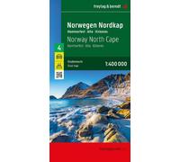 Norway North Cape Road Map - 1:400,000 scale: Hammerfest - Alta - Kirkenes, mit Autofähren