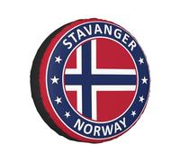 Norway Norwegian Flag Back Tyre Tire Cover Universal Personalised Tyre wheelcover, For SUV, Travel Trailer, Many Vehicle, 17in