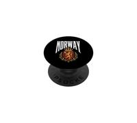 NORWAY - Norwegian Flag Coat of Arms PopSockets Adhesive PopGrip