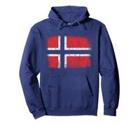 Norway Norwegian Flag Nordic Cross Travel Vacation Skiing Pullover Hoodie