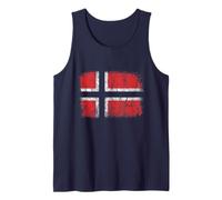 Norway Norwegian Flag Nordic Cross Travel Vacation Skiing Tank Top
