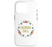 Norway Norwegian Norge Norsk Gal Rosemaling Folk Art Case for iPhone 16 Pro