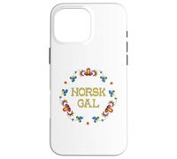 Norway Norwegian Norge Norsk Gal Rosemaling Folk Art Case for iPhone 16 Pro Max