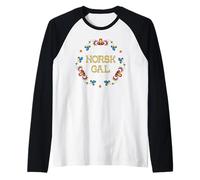 Norway Norwegian Norge Norsk Gal Rosemaling Folk Art Raglan Baseball Tee