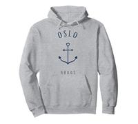 Norway Oslo Anchor Tattoo Love Heart Port Ferry Pullover Hoodie