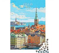 Norway Oslo Travel 52x38cm 1000pcs Jigsaw Puzzle, 1000 Piece