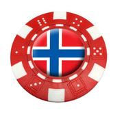 NORWAY POKER CHIP GOLF BALL MARKER