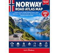 NORWAY ROAD ATLAS MAP: Explore Scenic Fjords, Coastal Roads, Major Highways, Cities, Arctic Routes, National Parks, and Detailed Regional Maps