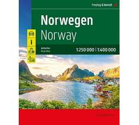 Norway Road Atlas (Spiralbound) 1:250,000 & 1:400,000 scale: wegenatlas schaal 1 :2 50.000 - 1:400.000 (F&B Atlassen)
