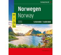 Norway Road Atlas (Spiralbound) 1:250000 & 1:400000 scale: wegenatlas schaal 1