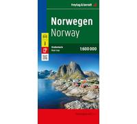 Norway Road Map: 1:600,000 scale