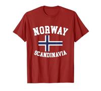 Norway Scandinavia Norwegian Flag Norge Norwayan Noreg T-Shirt