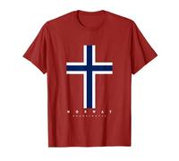 Norway Scandinavia Norwegian Flag Norge Norwayan Noreg T-Shirt