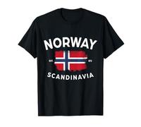 Norway Scandinavia Norwegian Flag Norge Norwayan Noreg T-Shirt