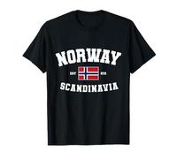Norway Scandinavia Norwegian Flag Norge Norwayan Noreg T-Shirt