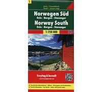 Norway South: FB.N01: Oslo, Bergen, Lillehammer. Norwegen 1. Touristische Informationen. Fähren. Ortsregister mit Postleitzahlen (Road Maps): Toeristische wegenkaart 1:250 000