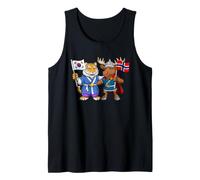 Norway South Korean Flag Norwegian Korean Roots Tank Top