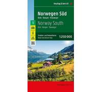 Norway South, Road and Leisure Map