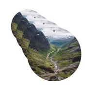 Norway terrain Car Air Fresheners Cards Set of 4 Pieces Personalized Car Fresheners Gifts for Men Women Auto Aromatherapy Tablets Hanging Scented Cards for Wardrobe Bathroom