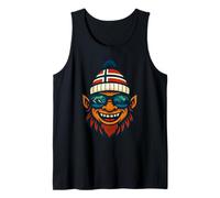 Norway Troll Norwegian Flag Northern Lights Reflection Tank Top