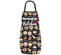 Norwegian Apron For Norway Lover Norwegian Cuisines Gift Norway Flag Scandinavian Travel Kitchen Cooking Apron (Norwegian Kitchen2)