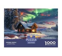 Norwegian Aurora Jigsaw Puzzles Puzzle for Adults Kids. 1000 Piece Whimsical Challenge Toy Educational Games Home Decoration for Educational Games Gifts 70x50cm/1000pcs