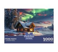 Norwegian Aurora Jigsaw Puzzles Puzzles for Adults Kids. 1000 Piece Impossible Challenge Toy Educational Games Home Decoration for Educational Games Gifts 38x26cm/1000pcs