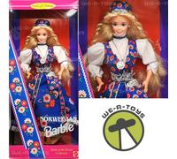 Norwegian Barbie Dolls of the World Collection 1995 Mattel 14450 NEW