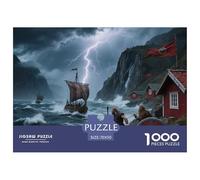 Norwegian Fjords 1000 Pieces Premium Jigsaw Age 12+ Cool Collage Effect, Home Decoration, Educational, Challenging 70x50cm/1000pcs