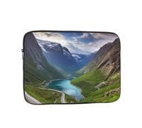 Norwegian Fjords Laptop Bag 17 inch Business Briefcase Gifts for Men Women Water Resistant Laptop Sleeve Carry On Laptop Case Shockproof Protective Computer Bag Notebook Case