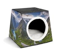 Norwegian Fjords Pet Hut Comfortable Nest for Pets Space Capsule Warm Soft Indoor Pet Shelter Space Pet House for Indoor Cats Small Dogs and Medium Animal