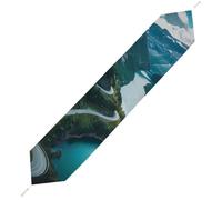 Norwegian Fjords Print Table Runner Dining Table Cloth 178*33cm