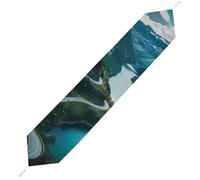 Norwegian Fjords Print Table Runner Dining Table Cloth 200*33cm