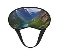 Norwegian Fjords Sleep Mask for Side Sleeper, Blackout Eye Mask for Women Men, Zero Pressure Sleeping Masks Soft Breathable Eye Cover Comfortable Blindfold Eyeshade for Night Sleep